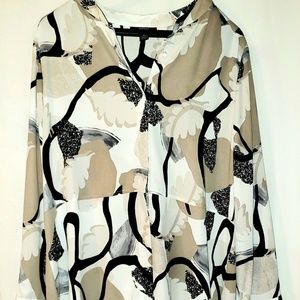 Alfani Plus Size Chiffon Long Sleeve